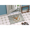 Floral Antler Door Mat Lifestyle