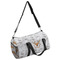 Floral Antler Duffle bag with side mesh pocket