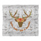 Floral Antler Duvet Cover - King - Front