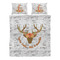 Floral Antler Duvet cover Set - Queen - Alt Approval