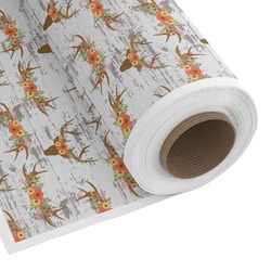 Floral Antler Fabric by the Yard - PIMA Combed Cotton