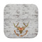 Floral Antler Face Cloth-Rounded Corners