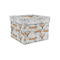 Floral Antler Gift Boxes with Lid - Canvas Wrapped - Small - Front/Main