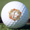 Floral Antler Golf Ball - Branded - Front