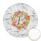 Floral Antler Icing Circle - Medium - Front