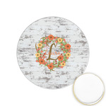 Floral Antler Printed Cookie Topper - 1.25" (Personalized)