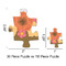 Floral Antler Jigsaw Puzzle - Piece Comparison