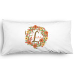 Floral Antler Pillow Case - King - Graphic (Personalized)