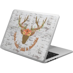 Floral Antler Laptop Skin - Custom Sized (Personalized)