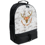 Floral Antler Backpacks - Black (Personalized)