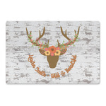 Floral Antler Large Rectangle Car Magnet (Personalized)