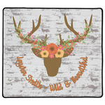 Floral Antler XL Gaming Mouse Pad - 18" x 16" (Personalized)