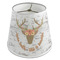 Floral Antler Poly Film Empire Lampshade - Angle View