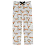 Floral Antler Mens Pajama Pants - M