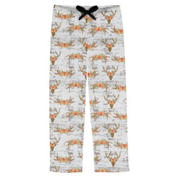 Floral Antler Mens Pajama Pants - 2XL