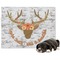 Floral Antler Microfleece Dog Blanket - Large