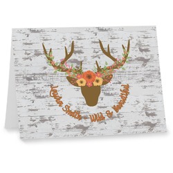 Floral Antler Note cards (Personalized)