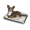 Floral Antler Outdoor Dog Beds - Medium - IN CONTEXT