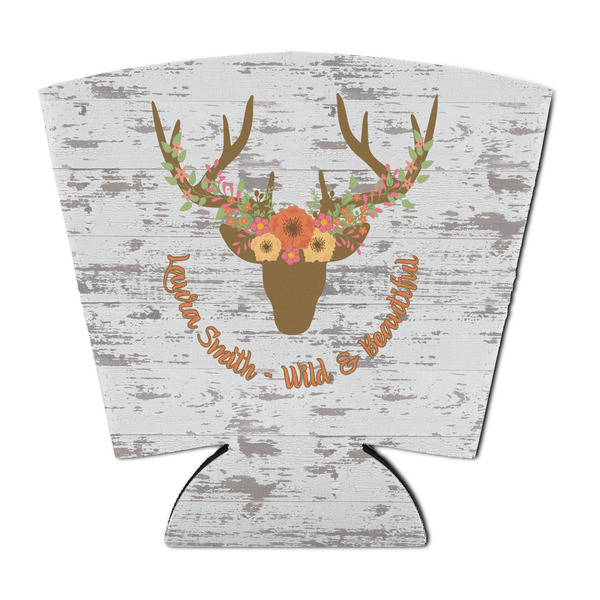 Custom Floral Antler Party Cup Sleeve - with Bottom (Personalized)