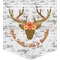 Floral Antler Pocket T Shirt-Just Pocket