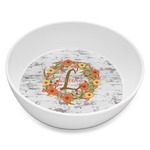 Floral Antler Melamine Bowl - 8 oz (Personalized)