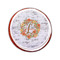 Floral Antler Printed Icing Circle - Small - On Cookie