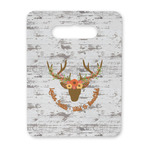 Floral Antler Rectangular Trivet with Handle (Personalized)