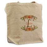 Floral Antler Reusable Cotton Grocery Bag (Personalized)