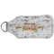 Floral Antler Sanitizer Holder Keychain - Large (Back)