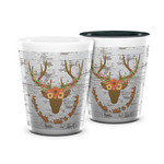 Floral Antler Ceramic Shot Glass - 1.5 oz (Personalized)