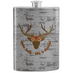 Floral Antler Stainless Steel Flask (Personalized)