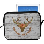 Floral Antler Tablet Case / Sleeve - Large (Personalized)