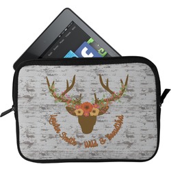 Floral Antler Tablet Case / Sleeve - Small (Personalized)