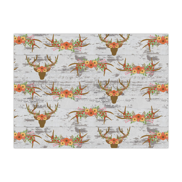 Custom Floral Antler Large Tissue Papers Sheets - Heavyweight