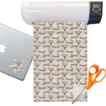 Floral Antler Sticker Vinyl Sheet (Permanent)