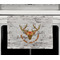 Floral Antler Waffle Weave Towel - Full Color Print - Lifestyle2 Image