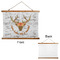 Floral Antler Wall Hanging Tapestry - Landscape - APPROVAL