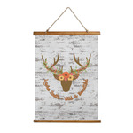 Floral Antler Wall Hanging Tapestry - Tall (Personalized)