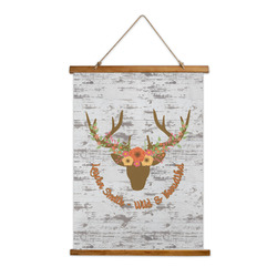 Floral Antler Wall Hanging Tapestry (Personalized)