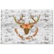 Floral Antler Woven Floor Mat