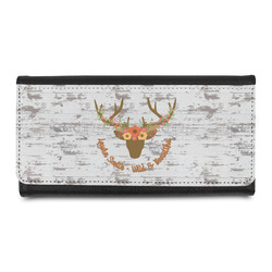 Floral Antler Leatherette Ladies Wallet (Personalized)