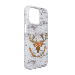 Floral Antler iPhone Case - Plastic - iPhone 13 Pro (Personalized)
