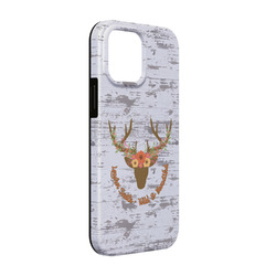Floral Antler iPhone Case - Rubber Lined - iPhone 13 (Personalized)