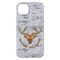 Floral Antler iPhone 14 Pro Max Case - Back