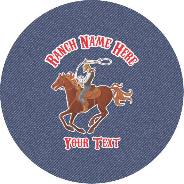 Custom Western Ranch Multipurpose Round Labels - 1" (Personalized)