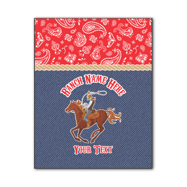 Custom Western Ranch Wood Print - 11x14 (Personalized)