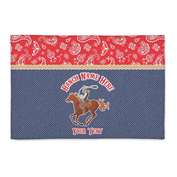 Custom Western Ranch 2' x 3' Indoor Area Rug (Personalized)