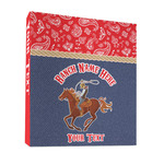 Western Ranch 3 Ring Binder - Full Wrap - 1" (Personalized)