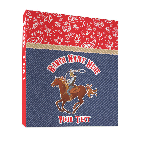 Custom Western Ranch 3 Ring Binder - Full Wrap - 1" (Personalized)