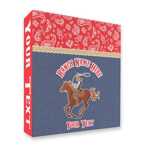 Custom Western Ranch 3 Ring Binder - Full Wrap - 2" (Personalized)